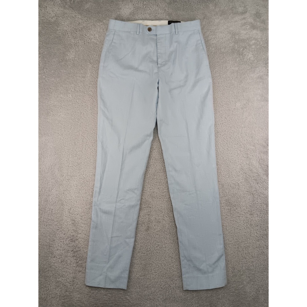 Banana Republic Pants Men 32x34 Blue Linen Blend Tailored Fit